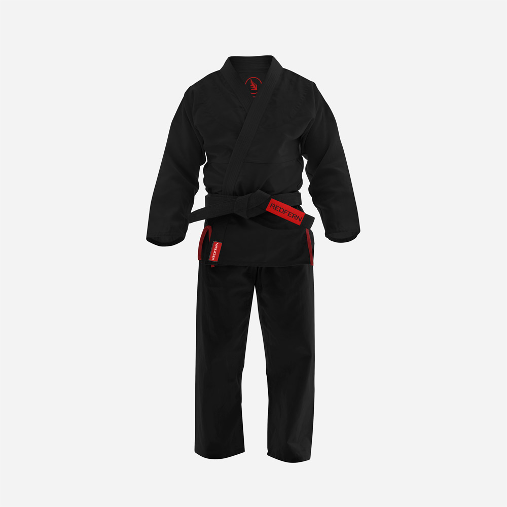 black karate suit